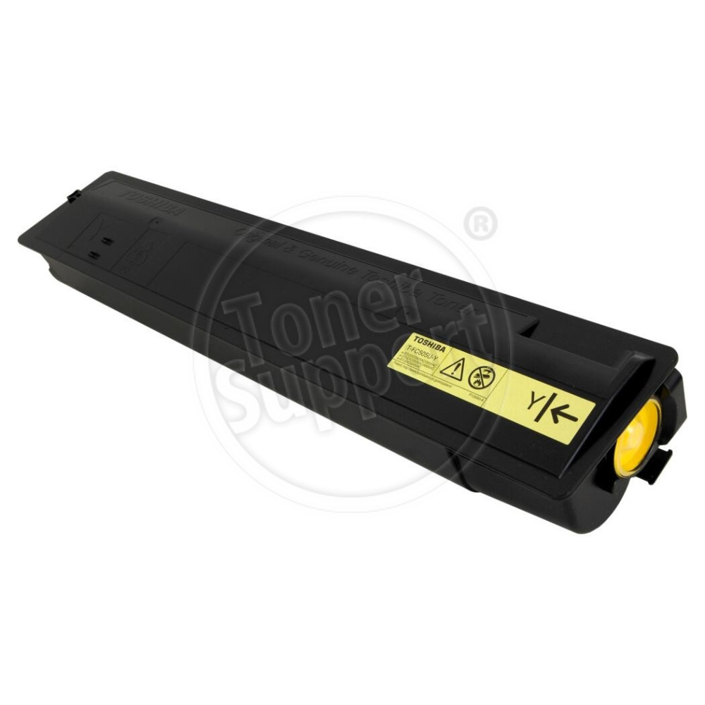 Тонер касета Toshiba T-FC505EY- 33600 копия, жълта, предназначена за E-Studio 2505AC - Изображение 1