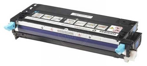 Оригинален, непрезареждан изразходван модул Dell / H513C - 9000 копия, циан, предназначен за 3130 Color Laser Printer