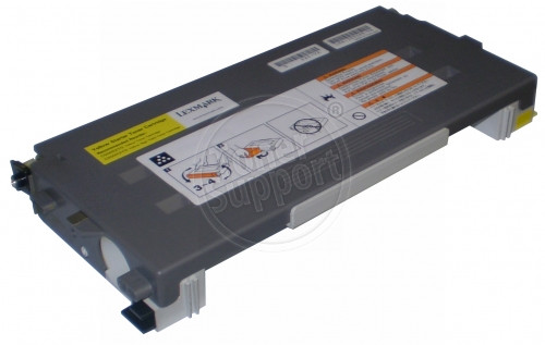 Оригинален, непрезареждан изразходван модулLexmark C500H2YG- 3000 копия, жълт, предназначен за C500