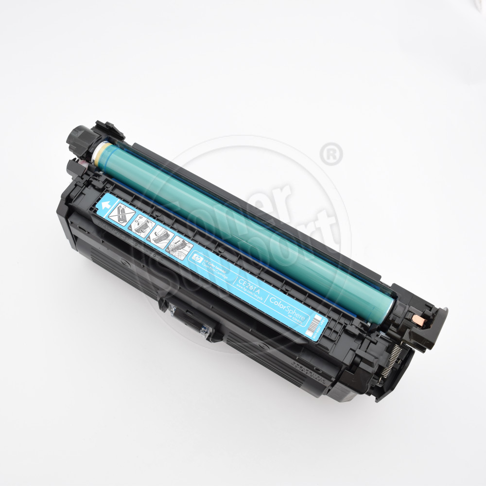 Тонер касета Hewlett-Packard CE261A - 648A- 11000 копия, циан, предназначена за Color LaserJet Enterprise CP4525 - Изображение 1
