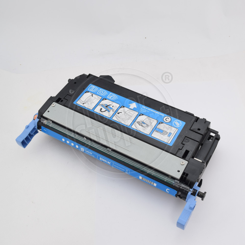 Тонер касета Hewlett-Packard Q5951A - 643A- 10000 копия, циан, предназначена за Color LaserJet 4700 - Изображение 1