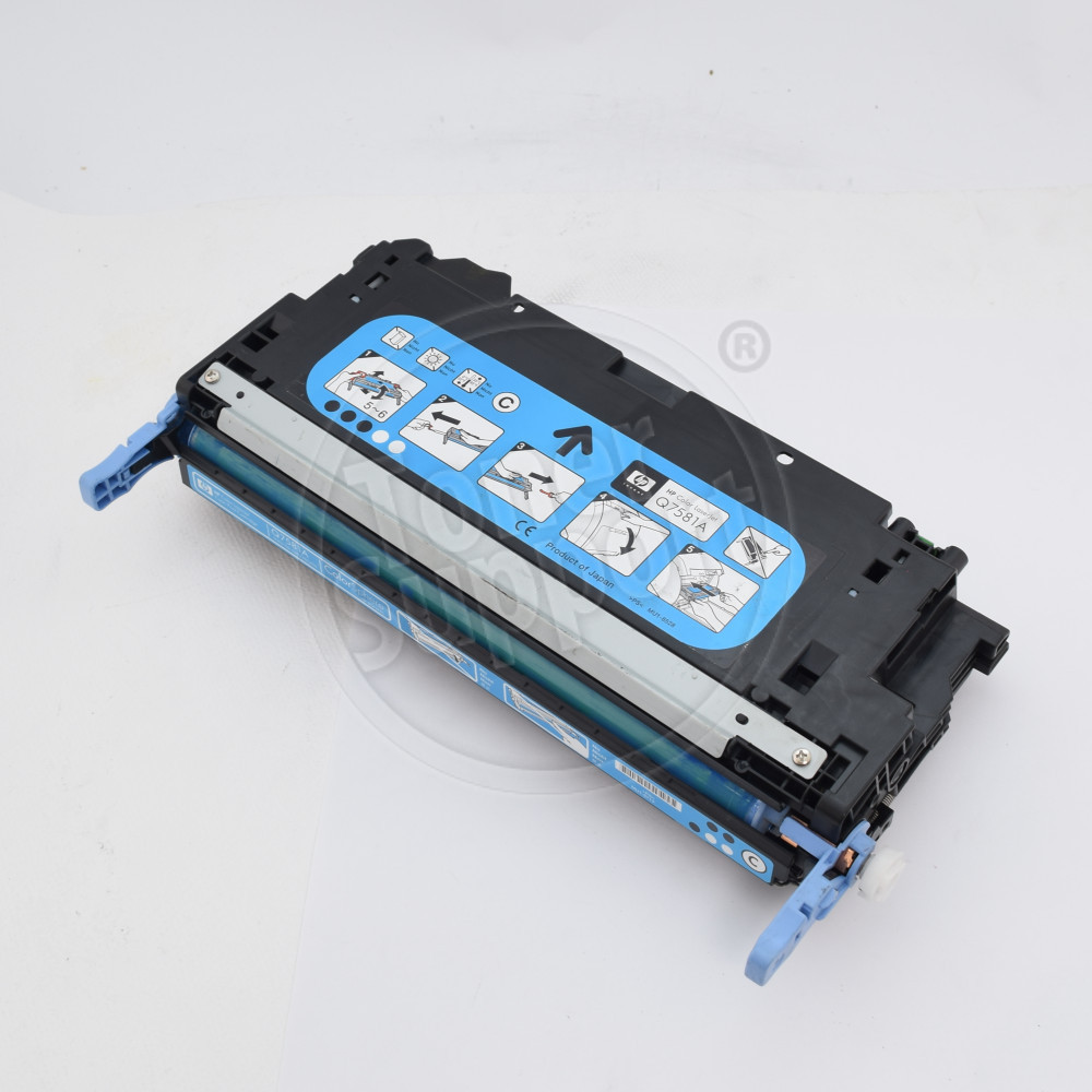 Тонер касета Hewlett-Packard Q7581A - 503A- 6000 копия, циан, предназначена за Color LaserJet 3800 - Изображение 1