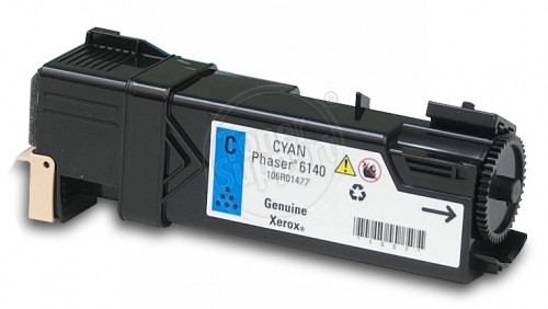 Оригинален, непрезареждан изразходван модул Xerox / 106R01481 - 2000 копия, циан, предназначен за Phaser 6140