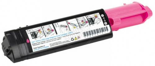 Original virgin empty modul Dell / K5363 - 4000 copies, magenta, for use in 3100 Color Laser Printer