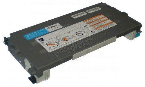 Оригинален, непрезареждан изразходван модулLexmark C500S2CG- 1500 копия, циан, предназначен за C500