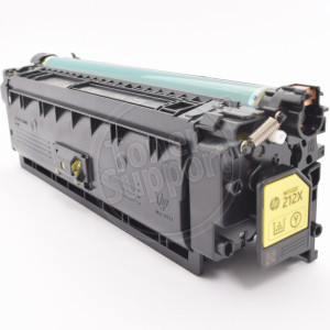 Оригинален, непрезареждан изразходван модул Hewlett-Packard / W2122X - 212X - 10000 копия, жълт, предназначен за Color LaserJet Enterprise M554 - image 3