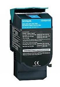 Оригинален, непрезареждан изразходван модулLexmark C540H1CG- 2000 копия, циан, предназначен за C540