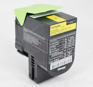 Оригинален, непрезареждан изразходван модулLexmark 80C2SY0- 2000 копия, жълт, предназначен за CX310