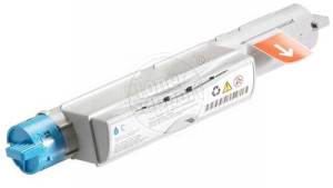 Оригинален, непрезареждан изразходван модул Dell / MD005 - 12000 копия, циан, предназначен за 5110 Color Laser Printer