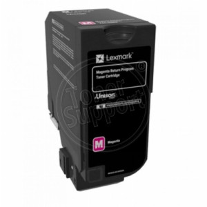 Оригинален, непрезареждан изразходван модулLexmark 74C2SM0- 7000 копия, магента, предназначен за CS720